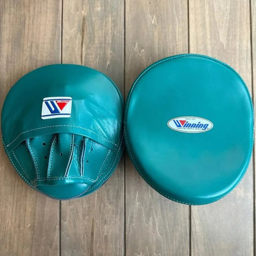 Front Back Custom Made Winning Green Boxing Punch Mitts